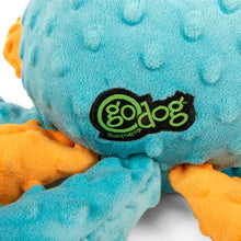 GoDog Crazy Tugs Octopus Squeaky Plush Dog Toy, Large