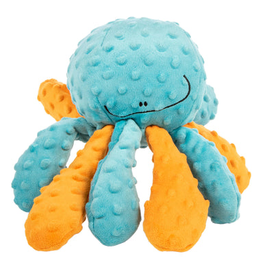 GoDog Crazy Tugs Octopus Squeaky Plush Dog Toy, Large