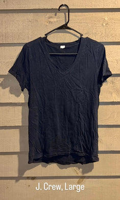 J. Crew Large navy blue V-neck, Large