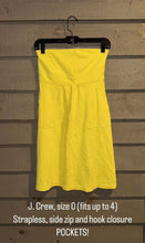 J.Crew Strapless casual dress with pockets