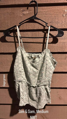 Sim & Sam eyelet tank, Medium NWT