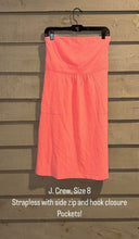 J.Crew Strapless casual dress with pockets